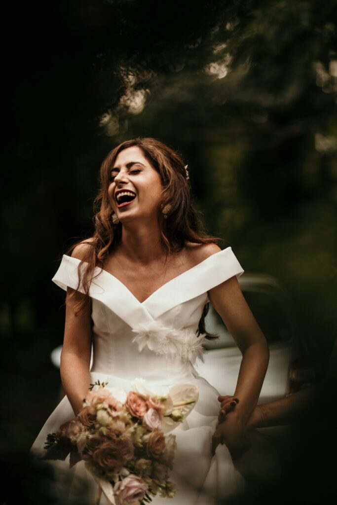 Photographe Mariage Giverny mariée qui sourie