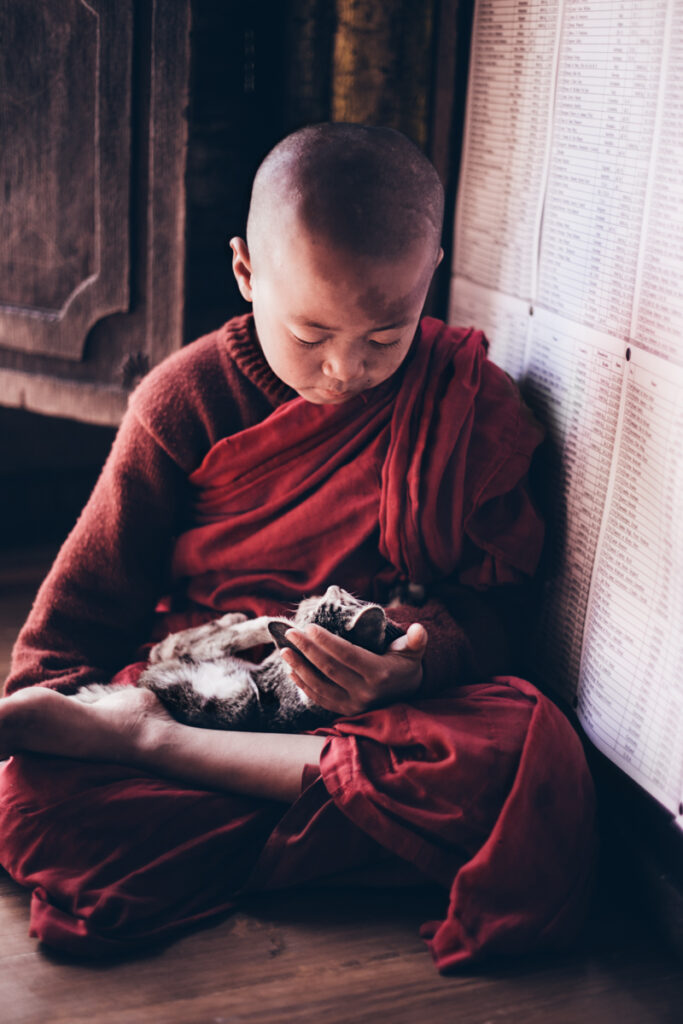 quel matériel photo emporter en voyage ? moine birmanie 