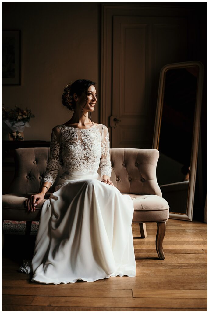 Mariage en Haute Savoie robe de mariée mademoiselle de guise 